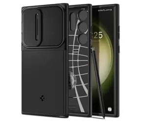 Spigen Optik Armor ochranný kryt pre Samsung Galaxy S23 Ultra čierna