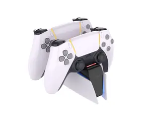 FIXED Dobíjacia stanica pre dva bezdrôtové ovládače DualSense PlayStation 5 čierno-biela