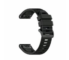FIXED Silicone Strap Silikónový remienok pre Garmin QuickFit 26mm čierna