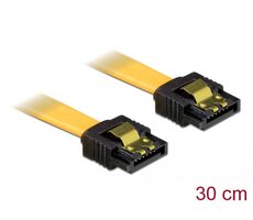 DeLock Kábel SATA 3 Gbps (M) - SATA 3 Gbps (M) 0.3m žltá