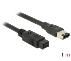 DeLock FireWire-Kábel FW400 6 Pin - FW800 9 Pin St/St 1.00 m