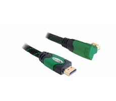 DeLock Kábel High Speed HDMI s Ethernet - HDMI A (M) - HDMI A (M) 2 m / pravouhlý / 4K 