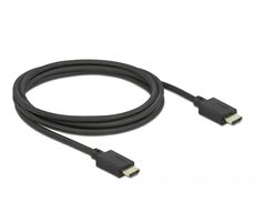 DeLock Ultra vysokorýchlostný HDMI kábel 1m čierna / 48 Gbps / 8K / 60 Hz 