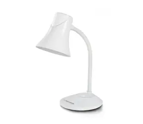 Esperanza ELD111W Polaris biela / Stolová lampa / pätica E27 / 12W