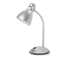 Esperanza ELD113S Alkes strieborná / Stolová lampa / pätica E27 / 12W