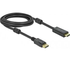 DeLock Kábel z Active DisplayPort 1.2 - HDMI 3M čierna / 4K / 60 Hz