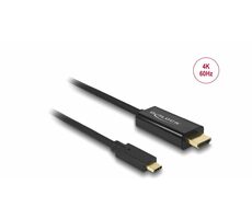 DeLock Kábel USB Type-C (M) - HDMI (M) 3M čierna / DP Alt Mód / 4K / 60Hz 