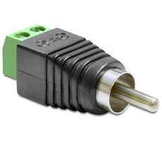 Delock Adapter RCA (F) - Svorkovnica s tlačidlom 2 pin