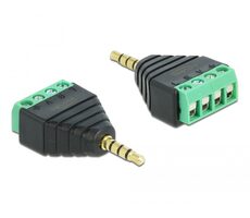 Delock Adapter Stereo plug 3.5 mm - Terminal Block 4 pin