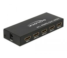 Delock HDMI UHD Splitter 1 x HDMI in - 4 x HDMI out 4K čierna