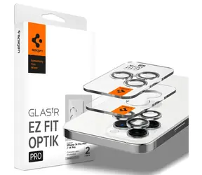 Spigen Glass EZ Fit Optik Pre ochranné sklo na fotoaparát pre Apple iPhone 14 Pro/ iPhone 14 Pro Max 2ks strieborná
