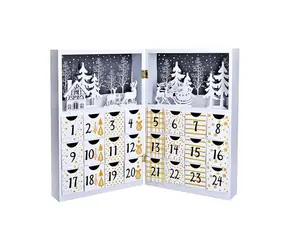 Solight 1V244 LED adventný kalendár - kniha / 8x LED / 40x30cm / 2x AAA