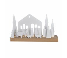 Solight 1V253 LED zimná dedinka modulárna / 14 prvkov / 10x LED / 2x AAA