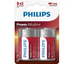 Philips batéria D Power Alkaline - 2ks