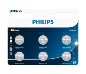 Philips batéria CR2032 Lítium - 6ks