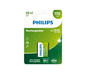 Philips batéria 9V Rechargeable - 1ks