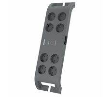 Philips SPN3180A/60 sivá / Prepäťová ochrana / 8 zásuviek