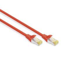 Digitus DK-1644-010-R-10 sieťový kábel Cat6 S/FTP 1 m červená 10 ks