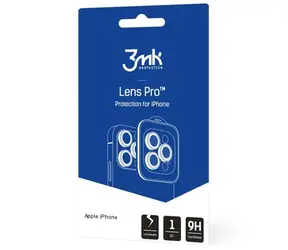 3mk Lens Pro Tvrdené sklo ochrana kamery pre Apple iPhone 14 Pro &amp; iPhone 14 Pro Max Silver