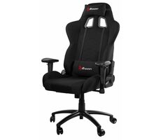 AROZZI INIZIO Fabric čierna / herná stolička / 123 - 130.5 cm / nosnosť 105 kg / textil