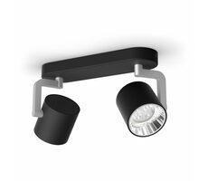 Philips Byrl bodové LED svietidlo 8,6 W / 860lm / 2200 - 2700K / krokové stmievanie / IP20 / čierne