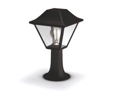 Philips Alpenglow vonkajšie stĺpikové svietidlo 1xE27 60W / bez zdroja / 30cm / IP44 / čierne