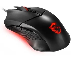 MSI Clutch GM 08 čierna / Herná optická myš / 4200 DPI / 6 tlačidiel / USB / drôtová / podsvietená