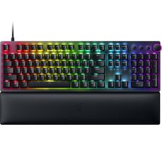 Razer Huntsman V2 Red čierna / Herná klávesnica / mechanická / drôtová (USB) / spínače Razer Optical Switches / US