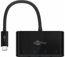 Goobay 61073 4-portový adaptér / 1x USB-C M na 4x USB-A F