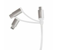 LogiLink CU0126 USB-A 2.0 (M) - microUSB &amp; USB-C &amp; Lightning (M) kábel 1m