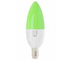 IMMAX NEO SMART žiarovka LED E14 6W RGB+CCT farebná a biela / stmievateľná / Wi-Fi / TUYA