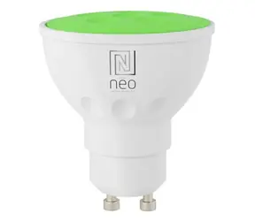 IMMAX NEO SMART žiarovka LED GU10 6W RGB+CCT farebná a biela / stmievateľná / Wi-Fi / TUYA