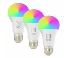 IMMAX NEO SMART sada 3x žiarovka LED E27 11W RGB+CCT farebná a biela / stmievateľná / Zigbee / TUYA