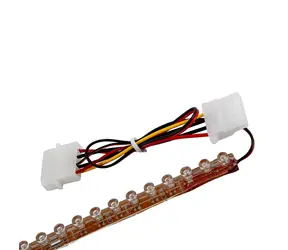Lamptron FlexLight Standard červená / LED Opasok / 60 LED / 600mm / Molex