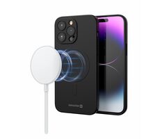 Swissten SOFT JOY MagStick Puzdro pre Apple iPhone 12 MINI čierna