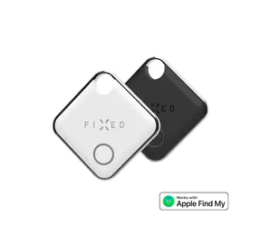 FIXED Smart tracker Tag s podporou Apple Find My (2ks) čierna + biela / Smart tracker pre iOS / BT 5.0 / 1x CR2032 / IP66