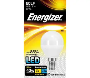 Energizer S14386 LED Globe žiarovka 5.9W / Pätica E14 / 2700K / 470 lm
