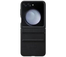 SAMSUNG Flap ECO-Leather Case kožený zadný kryt pre Samsung Galaxy Z Flip5 čierna