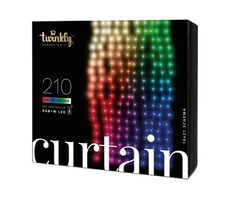 Twinkly Curtain Smart LED Lights 210 RGBW / Šikovný LED záves / 210x LED / RGBW / BT / Wi-Fi