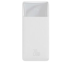 Baseus Bipow Powerbank 30000mAh (20W) biela / 20W / 2x USB-A / 1x USB-C