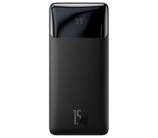 Baseus Bipow Powerbank 30000mAh (15W) čierna / 15W / 2x USB-A / 1x USB-C