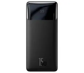 Baseus Bipow Powerbank 30000mAh (15W) čierna / 15W / 2x USB-A / 1x USB-C
