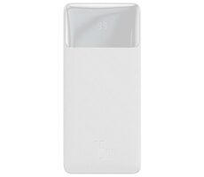Baseus Bipow Powerbank 30000mAh (15W) biela / 15W / 2x USB-A / 1x USB-C