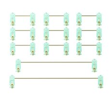 Akko Skrutkovací stabilizátor - mint / veľkosti: 9x 2u | 1x 6.25u | 1x 7u