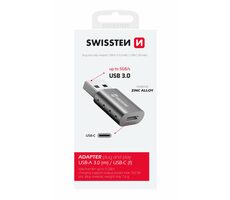 Swissten Adaptér USB-A(M) - USB-C(F)