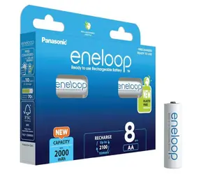 Panasonic Eneloop Nabíjacia batéria AA 2000 mAh 8ks / Ni-MH / blister