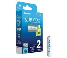 Panasonic Eneloop Nabíjacie batérie AAA 800 mAh 2 ks / Ni-MH / blister