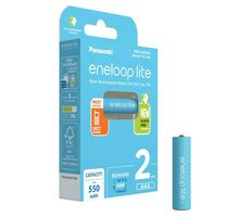 Panasonic Eneloop Lite Nabíjacie batérie AAA 550 mAh 2 ks / Ni-MH / blister