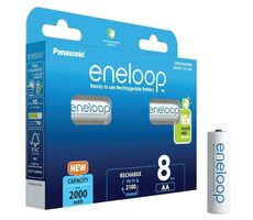 Panasonic Eneloop Nabíjacie batérie AA 2000 mAh 4ks + AAA 800mAh 4ks