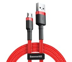Baseus CAMKLF-B09 Kábel USB-A (M) - Micro USB (M) 1 m červená